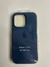 Silicone case Iphone 16 pro azul midnight