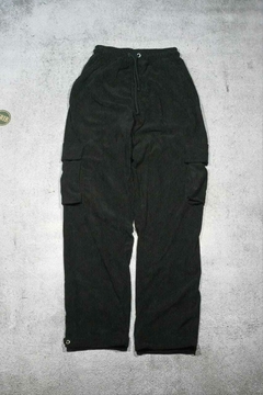 Pantalon Cargo Corderoy Negro
