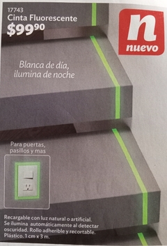 Cinta fluorescente 3 mts