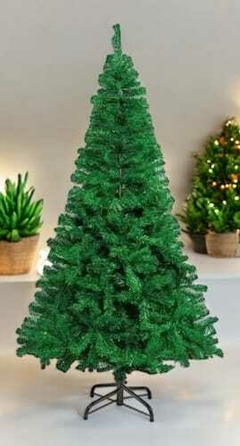 Arbol de Navidad Pino Artificial 1.80m Frondoso Follaje Verde de Lujo Completo Incluye Soporte Arbol de Navidad para Interior y Exterior - comprar en línea