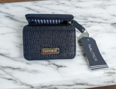 Cartera monedero Nautica Azul Oscuro Nueva Para Mujer