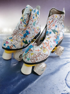 XJBHD 4 Ruedas Patines De Rodillos para Mujer De Cuero, ruedas con luz integrada al rodar!!!