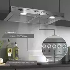 Campana Cocina Extractora Purificadora Acero 50x44.5x12cm - comprar en línea