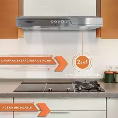 Campana Cocina Extractora Purificadora Acero 50x44.5x12cm en internet