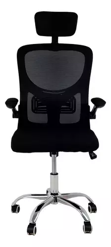 Silla de escritorio Kingshouse KHSO1B ergonómica negra con tapizado de mesh en internet