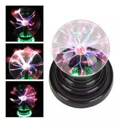 Lámpara de plasma sensible al tacto de bola de plasma USB o con pilas para juguetes de decoración - La Vendimia