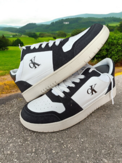 Tenis Calvin Klein de dama Originales Hania Color Blanco Y Negro
