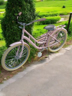 Bicicleta Charleston tipo Crucero Rosa R26