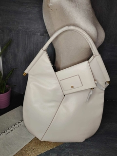 Imagen de Bolsa de dama Donna Karan Baldwin Large Leather Wrapped Rounded Handle Shoulder Bag