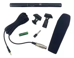 Micrófono direccional Shotgun Boom Eltec Bm320 DSLR Pro Fl, color negro - comprar en línea
