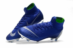 Tenis Nike Mercurial Superfly VI 360 Elite FG Botas - Azul Metal - comprar en línea