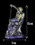 SANTA MUERTE SENTADA MORADA