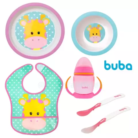 KIT INTRODUÇÃO ALIMENTAR BUBA GIRAFA - 6 peças
