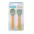 KIT TALHERES SILICONE E BAMBU BUBA - VERDE