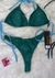 Bikini verde relieve
