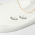 Brinco Semi Ear Hook Liso Com Zirconia Rodio Branco na internet