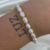 Pulseira Dupla Perolas E Corrente