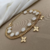 Pulseira Dupla Com Perolas E Estrelas Sofia
