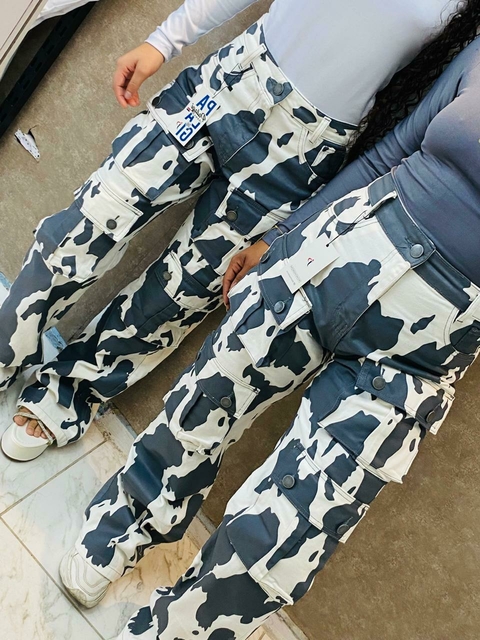 calça cargo pintada - comprar online