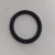 Anel emborrachado preto com diâmetro de 75 mm e 40 mm, sobre fundo branco.