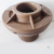 Flange rosqueado 32 x 1 da marca Multilit, em cor marrom, destacando sua parte rosqueada e detalhes de design.