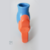 Registro 20 Plastilit na cor azul e laranja, utilizado para controle de fluxo em tubulações.