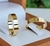 Alianças Five em Ouro 18k 4mm