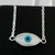 Colar Olho Grego Navete - Prata 925 -