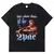 Camiseta de mangas curtas extragrande para homens e mulheres, tops do rapper Tup