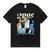 Camiseta de mangas curtas extragrande para homens e mulheres, tops do rapper Tup na internet