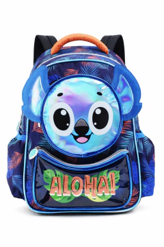 Mochila Creche De Alças Aloha Koala 3 Bolsos Denlex 30cm