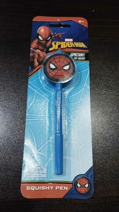 Lapicera Bolígrafo Spiderman con Squishy