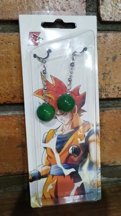 Aros Fusión Potara Verdes Dragon Ball
