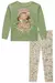 Blusão em Moletom 3 Cabos com Pelúcia e Legging - Kukiê - modakidstresirmas