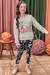 Imagem do Blusão em Moletom 3 Cabos com Pelúcia e Legging - Kukiê