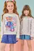 Conjunto Blusão em Moletom e Saia em Tricot - Kukiê - modakidstresirmas