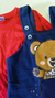 CONJ. CAMISETA + JARDINEIRA - TEDDY na internet