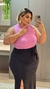 Blusa Malha Canelada com Elastano PLUS SIZE - loja online
