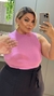 Blusa Malha Canelada com Elastano PLUS SIZE na internet