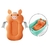 Almofada para Banho do Bebê Banheira Universal com 3 Alças de Encaixe Bichinhos Felizes - Laranja - comprar online