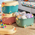 Caixa Organizadora de Brinquedos e Livros para Crianças com Rodinhas Patinho Divertido - Laranja