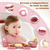 Kit de Alimentação para Bebês de Silicone com 6 Peças Caranguejinho Divertido (Rosa) - Topakids