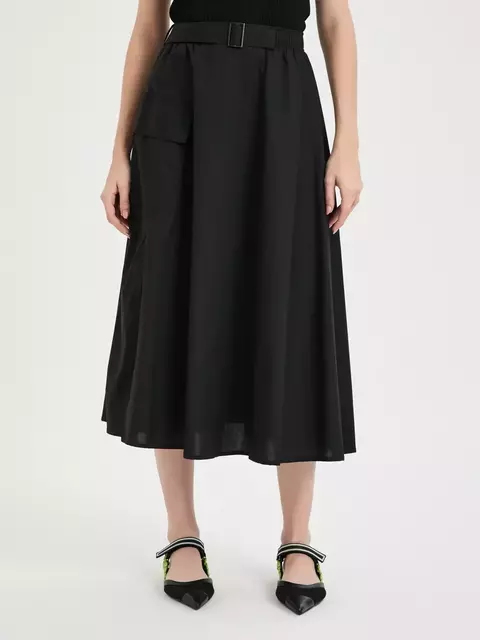 Saia Midi Evase Com Bolso Cargo - JAB - comprar online