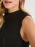 Vestido Midi Em Tricô Com Gola Alta E Nervuras - JAB - loja online