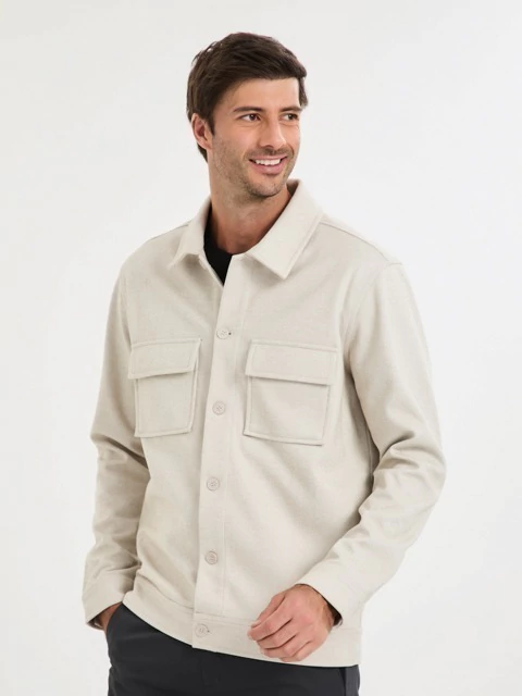 JAQUETA OVER SHIRT KNIT FLEX ESP PEIXE - JAB - comprar online