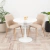 Mesa Tulip Laqueada Blanca Redonda 1,20mts - comprar online