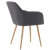 Sillón Sakura Tapizado Gris - tienda online