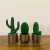 Imagem do Trio Decorativo de Cactos em Vasos – Estilo e Charme para Qualquer Ambiente