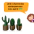 Trio Decorativo de Cactos em Vasos – Estilo e Charme para Qualquer Ambiente - loja online