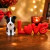 Miniatura Border Collie com Love Presente para Quem Ama Pets